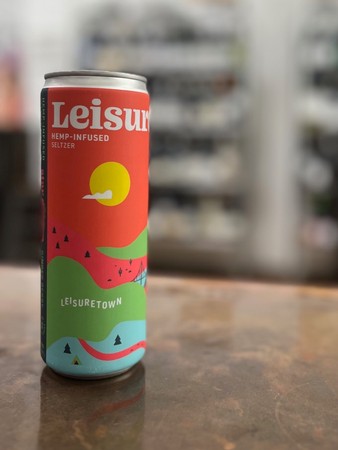*NA* Leisuretown Ginger Berry Hemp-Infused Seltzer CAN 12oz